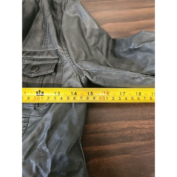 Maurices Faux Leather Jacket Size Small Olive 4M07L27 New With Tags Studio M - Picture 9 of 9